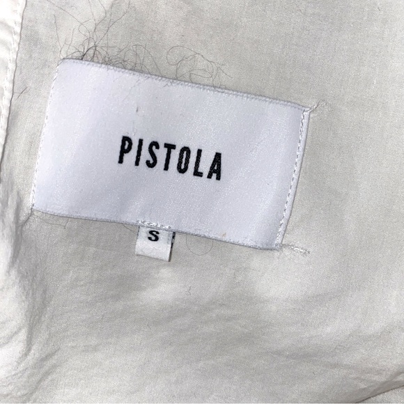 PISTOLA Kaelynn Ruffle Top Le Blanc | Womens  Denim Tops Sz Small Anthropologie - Picture 7 of 8